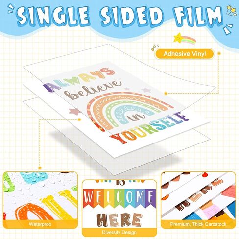 Outus 28 Pcs Diversity Posters for Classroom Inclusive Welcome Banner Everyone is Welcome Here Wall Decor Multicultural Bulletin Board Decorations for Teachers Students Classroom School Party Supplies in Saudi Arabia