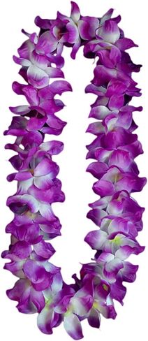 6pcs Thickened Hawaiian Leis for Hula Dance Luau Party, Floral Necklace Leis for Party Supplies Favors Celebrations and Decorations in Saudi Arabia