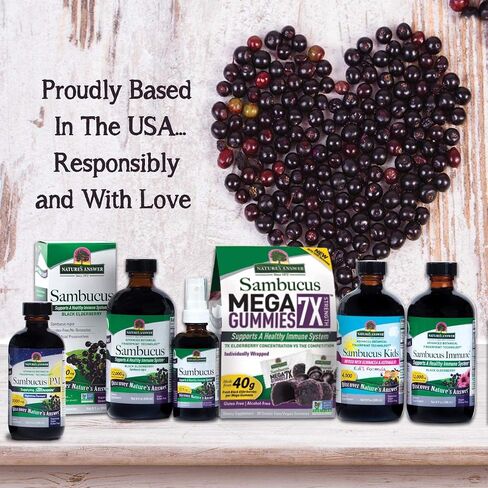Nature's Answer Sambucus Mega Gummies 7x (30 علكة) in Saudi Arabia