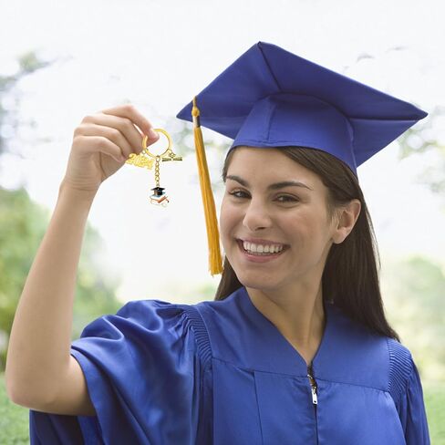 6 قطع 2024 هدية التخرج سلاسل المفاتيح مع قبعة التخرج المعلقات حلقة مفاتيح معدنية للكلية ماستر المدرسة الثانوية العليا 2024 هدية التخرج، 3 أنماط in Kuwait