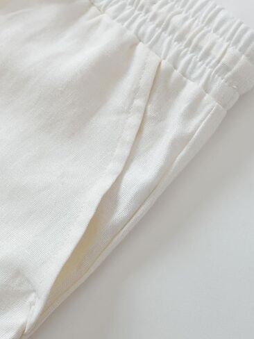 Weintee Men's 34" Inseam Tall Linen Pants with Pockets in Saudi Arabia