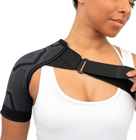 Copper Compression Shoulder Brace | Shoulder Pain Relief with PowerKnit Compression Technology | Shoulder Orthopedic Brace for Men & Women | Torn Rotator Cuff, Dislocation, & Other Shoulder Injuries in Kuwait