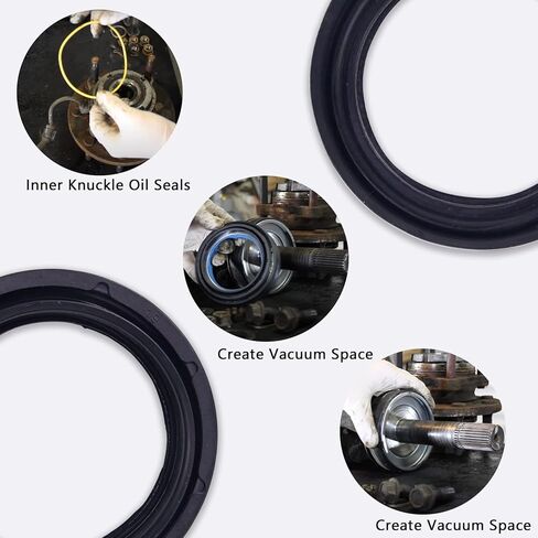 MIKODA ختم المحور الأمامي، طقم ختم أنبوب المفصل الأمامي متوافق مع Ford Super Duty F250 F350 F450 F550 Excursion Dana 50 60 1998-2004 استبدال 50491 50381 41784-2 in Kuwait