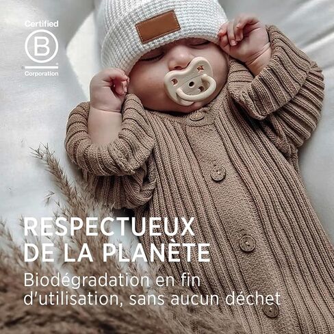 لهايات الأطفال ثلاثية العبوة من هيفيا من المطاط الطبيعي - مجموعة عينات اللهاية مع مزيج من ثلاث حلمات لحديثي الولادة بعمر 0+ أشهر، مزيج الطفلة الرضيعة in Kuwait