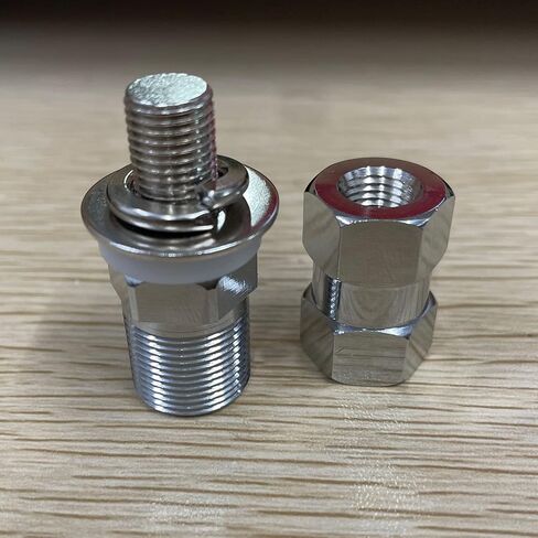 HYS SO-239 (UHF FMMALE) Stud Mount for Mounting 3/8 inch x 24 Threads with Stainless Steel L-Bracket Hole&U-Bolt for CB Ham/Amature Antenna in Saudi Arabia