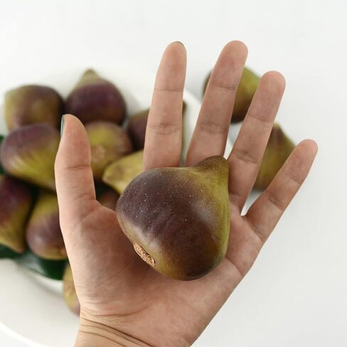 6 قطع من التين الاصطناعي النابض بالحياة، تين صناعي مزيف، ديكور خزانة المطبخ والمنزل in Kuwait