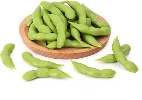 فول الصويا الاصطناعي من لاكفورست، 40 قطعة من كبسولات فول الصويا الصناعية نماذج واقعية لفاصوليا الخضروات لديكور المنزل والمطبخ ونموذج الطعام ودعائم عرض السوق in Kuwait