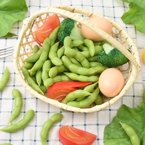 فول الصويا الاصطناعي من لاكفورست، 40 قطعة من كبسولات فول الصويا الصناعية نماذج واقعية لفاصوليا الخضروات لديكور المنزل والمطبخ ونموذج الطعام ودعائم عرض السوق in Kuwait