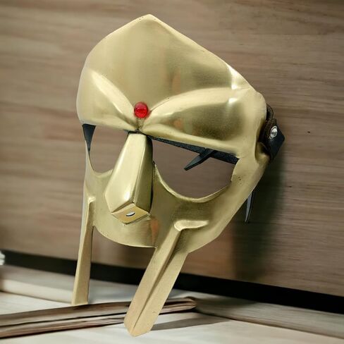 قناع وجه مصارع للهالوين في القرون الوسطى 18 جم قناع درع مصارع مصنوع يدويًا للبالغين مصنوع حسب الطلب in Kuwait