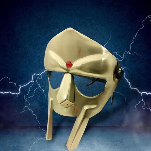 قناع وجه مصارع للهالوين في القرون الوسطى 18 جم قناع درع مصارع مصنوع يدويًا للبالغين مصنوع حسب الطلب in Kuwait