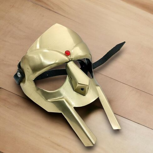 قناع وجه مصارع للهالوين في القرون الوسطى 18 جم قناع درع مصارع مصنوع يدويًا للبالغين مصنوع حسب الطلب in Kuwait