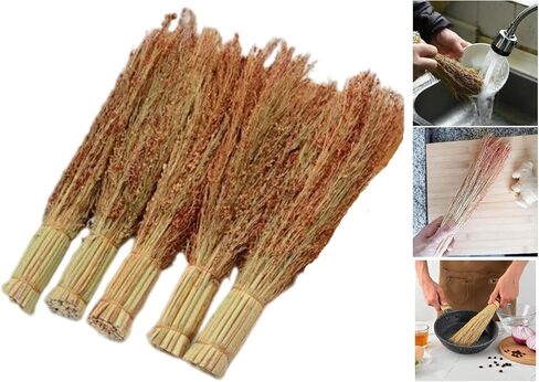 11.5Inch Corn Whisk Broom Small， Handheld Corn Broom Handheld Brush 100% Handmade for Outdoor and Car，Bed， Pot， Soft Floor Home Office in Saudi Arabia