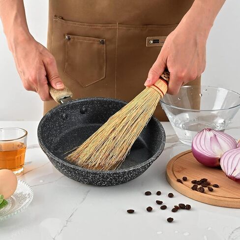 11.5Inch Corn Whisk Broom Small， Handheld Corn Broom Handheld Brush 100% Handmade for Outdoor and Car，Bed， Pot， Soft Floor Home Office in Saudi Arabia