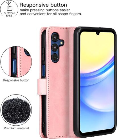 حافظة محفظة قابلة للطي من Eastcoo لهاتف Samsung Galaxy A35 5G، [3 فتحات للبطاقات] [وظيفة الحامل] غطاء حماية مقاوم للصدمات من جلد البولي يوريثان لهاتف Samsung Galaxy A35 5G 2024، رمادي أزرق in Saudi Arabia