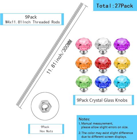 قضبان ملولبة مقاس 8/32 بوصة مع أسطح ماسية وصواميل سداسية، 9 قطع M4 12 بوصة 304 من الفولاذ المقاوم للصدأ قضبان ملولبة بالكامل، 9 قطع من الأسطح الماسية (كلاسيكية)، 9 قطع صواميل سداسية لقضبان أوتاد الحديقة المطرزة. in Kuwait