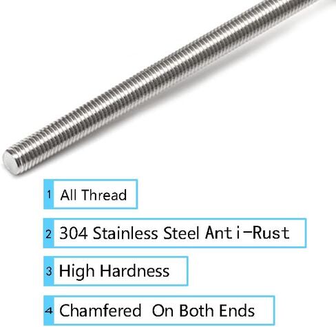 قضبان ملولبة مقاس 8/32 بوصة مع أسطح ماسية وصواميل سداسية، 9 قطع M4 12 بوصة 304 من الفولاذ المقاوم للصدأ قضبان ملولبة بالكامل، 9 قطع من الأسطح الماسية (كلاسيكية)، 9 قطع صواميل سداسية لقضبان أوتاد الحديقة المطرزة. in Kuwait