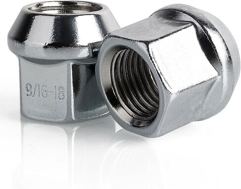 PUENGSI 32 قطعة 9/16-18 صواميل العروة المنتفخة ذات النهاية المفتوحة، 0.83 بوصة طول 0.87 بوصة عرض 3/4 بوصة صواميل سداسية العجلات متوافقة مع 2002-2010 دودج رام 1500، داكوتا، دورانجو، هامر H1 in Kuwait