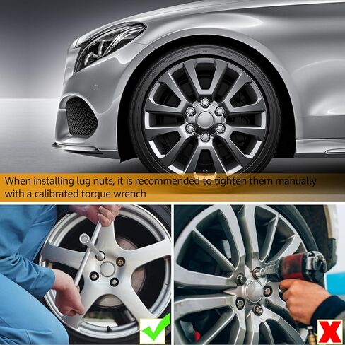 PUENGSI 32 قطعة 9/16-18 صواميل العروة المنتفخة ذات النهاية المفتوحة، 0.83 بوصة طول 0.87 بوصة عرض 3/4 بوصة صواميل سداسية العجلات متوافقة مع 2002-2010 دودج رام 1500، داكوتا، دورانجو، هامر H1 in Kuwait