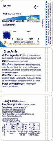 Boiron Borax 6C (80 Pellets) in Saudi Arabia