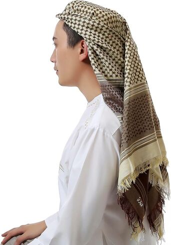 وشاح الرأس العربي للرجال في الشرق الأوسط صحراوي شماغ لف غطاء الرأس العربي الإسلامي in Kuwait