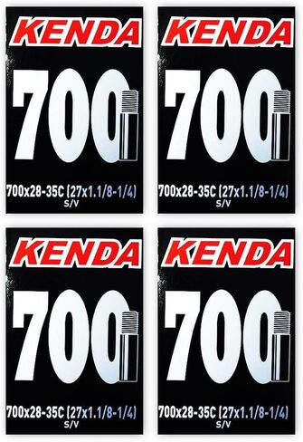 حزمة أنبوب الدراجة بصمام شريدر 700x28-35c (27x1-1/8-1/4) 32 مم من Kenda - 4 عبوات in Saudi Arabia