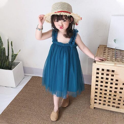 Baby Girls Layered Tulle Tutu Dress Toddler Tulle Dresses Infant Tulle Sundress Set with Crown Headband 6-24 Months in Saudi Arabia
