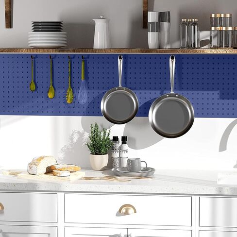 DEMEDO Pegboard، Peg Board، منظم حائط Pegboard مع لوحات ربط للجدران شديدة التحمل، لوحة Pegboard معدنية لورشة عمل المطبخ في غرفة الحرف اليدوية in Kuwait