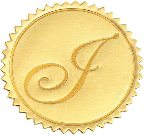 PaperDirect Gold Foil Letter J Monogram Seals, Envelope Accessories, Set of 102 in Saudi Arabia