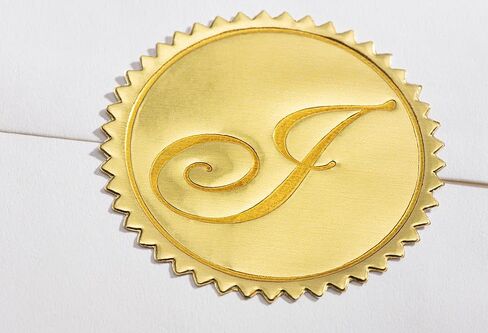 PaperDirect Gold Foil Letter J Monogram Seals, Envelope Accessories, Set of 102 in Saudi Arabia