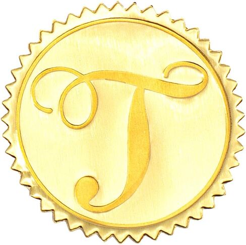 PaperDirect Gold Foil Letter J Monogram Seals, Envelope Accessories, Set of 102 in Saudi Arabia