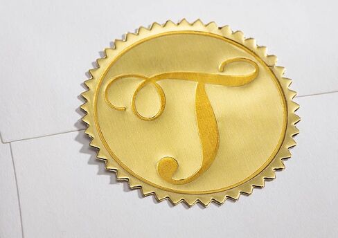 PaperDirect Gold Foil Letter J Monogram Seals, Envelope Accessories, Set of 102 in Saudi Arabia