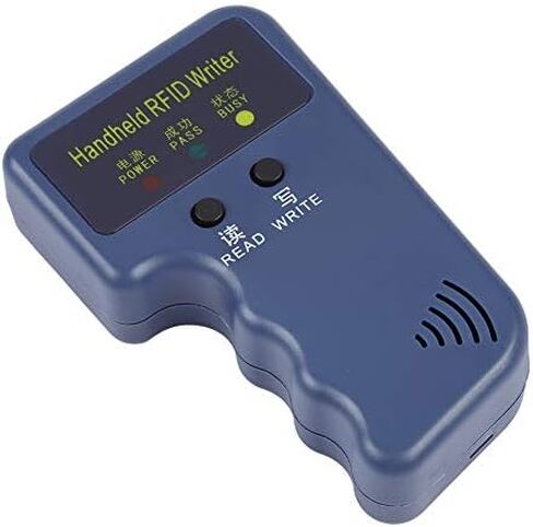 Yosoo 125Khz RFID Reader Writer, EM4100 Portable Handheld RFID ID Card Copier Reader/Writer Duplicator + Keyfob in Saudi Arabia