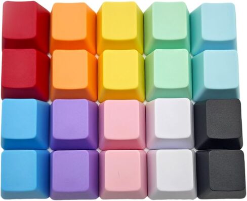 OEM Profile Blank Black Keycaps PBT Material 1U R4 Keycap for MX switches Mechanical Keyboard (Black, 20pcs) in Kuwait