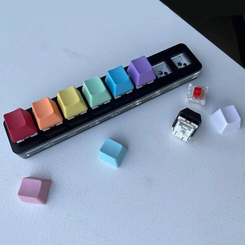 OEM Profile Blank Black Keycaps PBT Material 1U R4 Keycap for MX switches Mechanical Keyboard (Black, 20pcs) in Kuwait