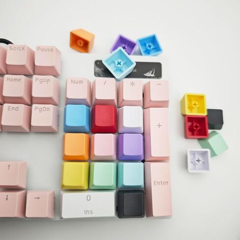 OEM Profile Blank Black Keycaps PBT Material 1U R4 Keycap for MX switches Mechanical Keyboard (Black, 20pcs) in Kuwait