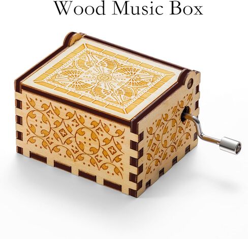 هدايا تقدير المعلم من داريكانو للنساء، أفضل هدايا المعلم، هدايا شكر فريدة من نوعها للمعلمين، هدايا تقاعد شخصية للمعلمين، صندوق موسيقى خشبي منقوش in Kuwait