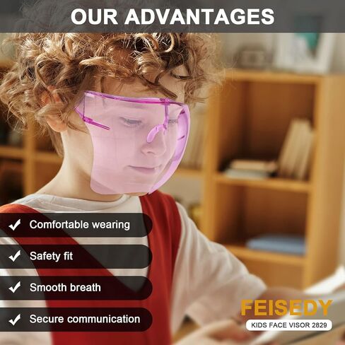 FEISEDY Kids Full Cover Face Visor Shield Sunglasses Protective B2829 in Saudi Arabia