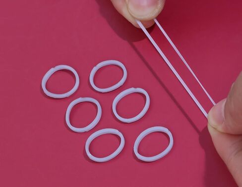 ONLYKXY 400pcs Natural Rubber Bands,15mm/0.6inch Soft Elastic Bands Hair Ties for Hair Braids Hair Mini Rubber Ring (Brown) in Saudi Arabia