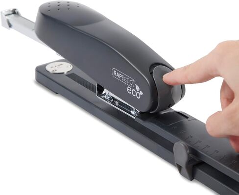 Rapesco Long Reach 790 Stapler, 50-Sheet Capacity, 11-13/16" Throat Depth (R79026A3), Grey in Saudi Arabia