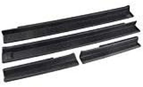 واقيات عتبة الباب من Winunite متوافقة مع 2007-2018 Jeep Wrangler JK Unlimited JKU 4 أبواب أمامية وخلفية عتبة الباب غطاء حماية لوحة جرجر حارس دخول أسود in Kuwait