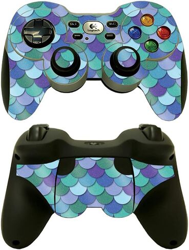 غلاف MightySkins اللامع المتوافق مع لوحة الألعاب اللاسلكية Logitech F710 - Sugar Skull | لمسة نهائية لامعة واقية ومتينة شديدة اللمعان | سهل التطبيق وتغيير الأنماط | صنع في الولايات المتحدة الأمريكية in Saudi Arabia