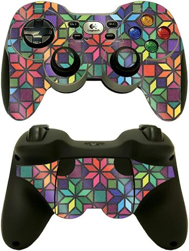 غلاف MightySkins اللامع المتوافق مع لوحة الألعاب اللاسلكية Logitech F710 - Sugar Skull | لمسة نهائية لامعة واقية ومتينة شديدة اللمعان | سهل التطبيق وتغيير الأنماط | صنع في الولايات المتحدة الأمريكية in Saudi Arabia