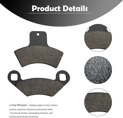 وسادات الفرامل الأمامية والخلفية لسيارة Polaris Sportsman 500 4x4 HO 400 335 Scrambler 400 500 Trail Blazer 250 400 Magnum 325 500 Trail Boss 325 Xpedition 325 425 Xplorer 250 400 ديزل 455 Sport 400 in Kuwait