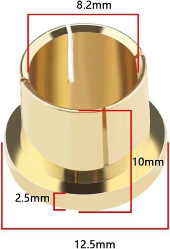 The Lord of the Tools 10PCS RCA Noise Shielding Caps Gold-Plated RCA Dust-Proof Cap Protective Cover RCA Socket End Cap for Blocking RF RFI EMI Interference and Noise in Saudi Arabia