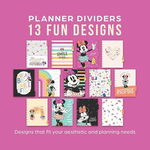 Happy Planner Disney Disc-Bound 12-Month Academic Planner, July 2025–June 2026, 3 Extra Months, 2 Sticker Sheets, Big Size, Teacher Layout, Mickey Mouse & Friends Theme, Current Classroom in Saudi Arabia
