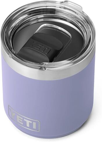 كرة منخفضة قابلة للتكديس من YETI Rambler 10 أونصة 2.0، معزولة بالفراغ، من الفولاذ المقاوم للصدأ مع غطاء MagSlider، فحمي in Saudi Arabia