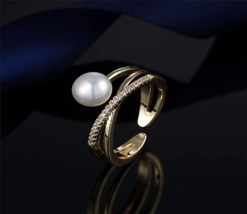 Pearl Rings | Stacking Rings | 14K Gold Plated Rings for Women in Saudi Arabia