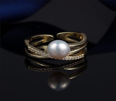 Pearl Rings | Stacking Rings | 14K Gold Plated Rings for Women in Saudi Arabia
