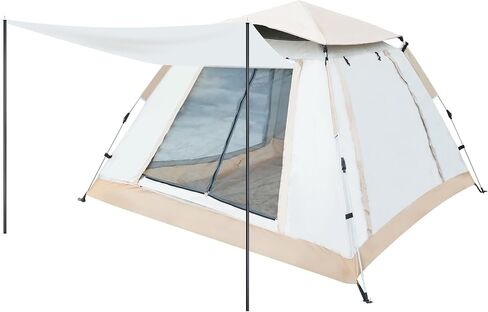 BIMIBIM Camping Tent, Waterproof, Windproof, Sunproof Tent Fully Auto 3s Quick Open, Four Side Air for 2 Doors + 4 Screen Windows for Camping, Parks, Picnicking, Outdoor Gear in Saudi Arabia