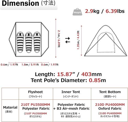 Azarxis Camping Tent 1 2 3 4 Man Person 3 4 Season Easy Set Up Waterproof Double Layer Lightweight Aluminum Rod Tents for Backpacking Hiking Trekking Travel Climbing Outdoor Activities in Saudi Arabia